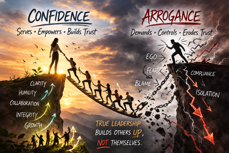 Confidence vs. Arrogance: The Leadership Divide